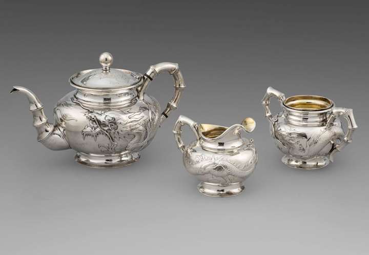 A 19th Century Three-Piece Tea Set
